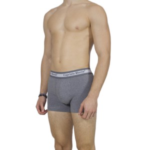 Men's-Boxer-Briefs-Charcoal-Grey- External -Elastic – Handicraft-wholesale- Tzitzi Underwear