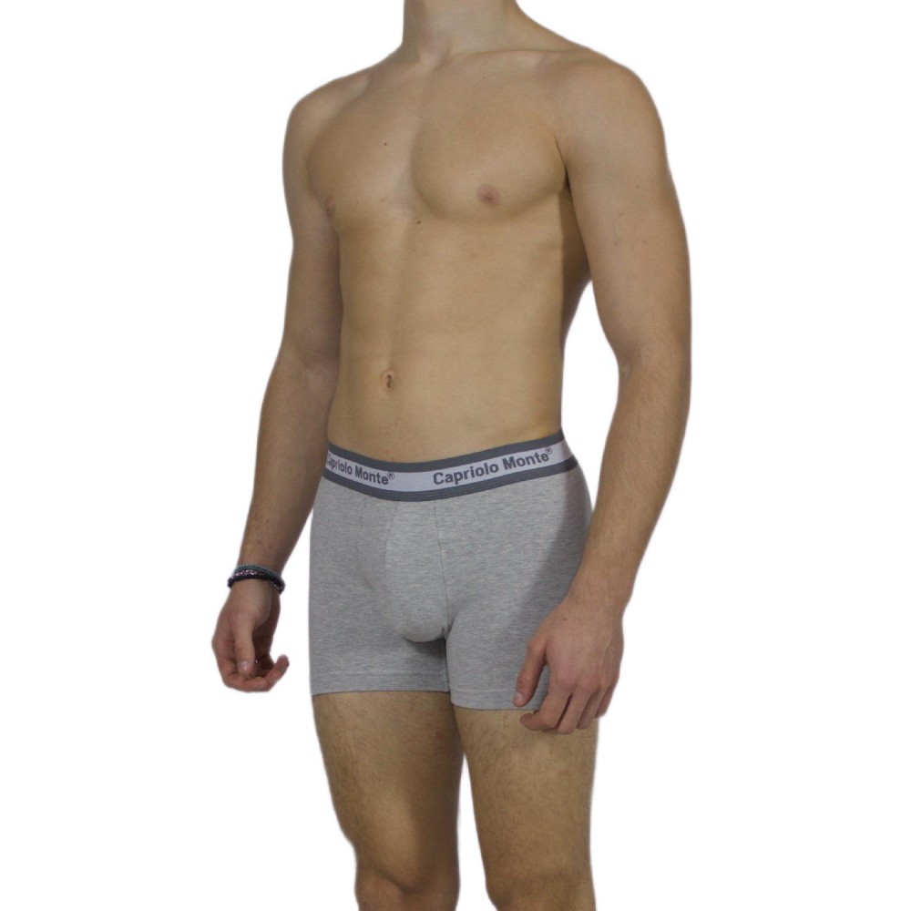 Men's-Boxer-Briefs-Grey-Melange- External -Elastic – Handicraft-wholesale- Tzitzi Underwear