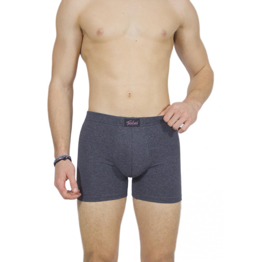 Men's Boxer Briefs Charcoal Grey with internal Elastic – Handicraft-wholesale- Tzitzi Underwear
