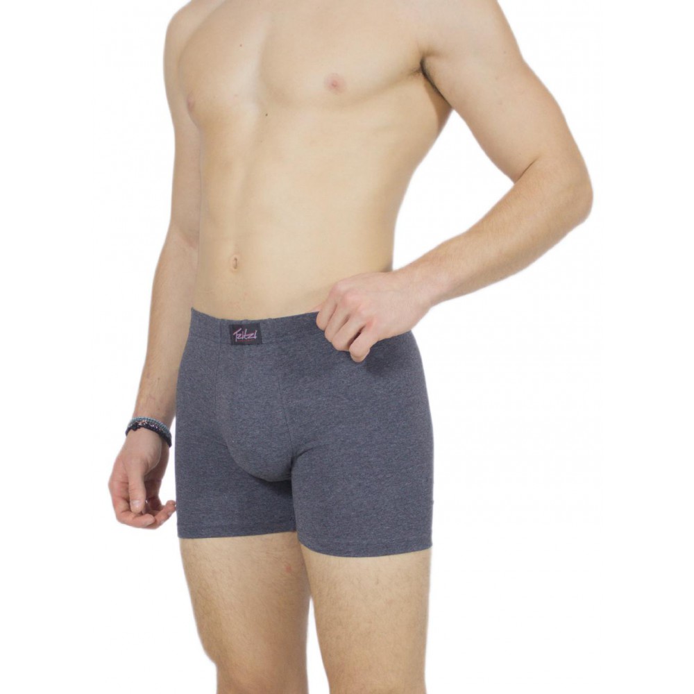 Men's Boxer Briefs Charcoal Grey with internal Elastic – Handicraft-wholesale- Tzitzi Underwear