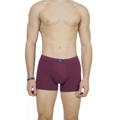 Men's Bordeaux Cotton Boxer Briefs with internal Elastic | Tzitzi Underwear