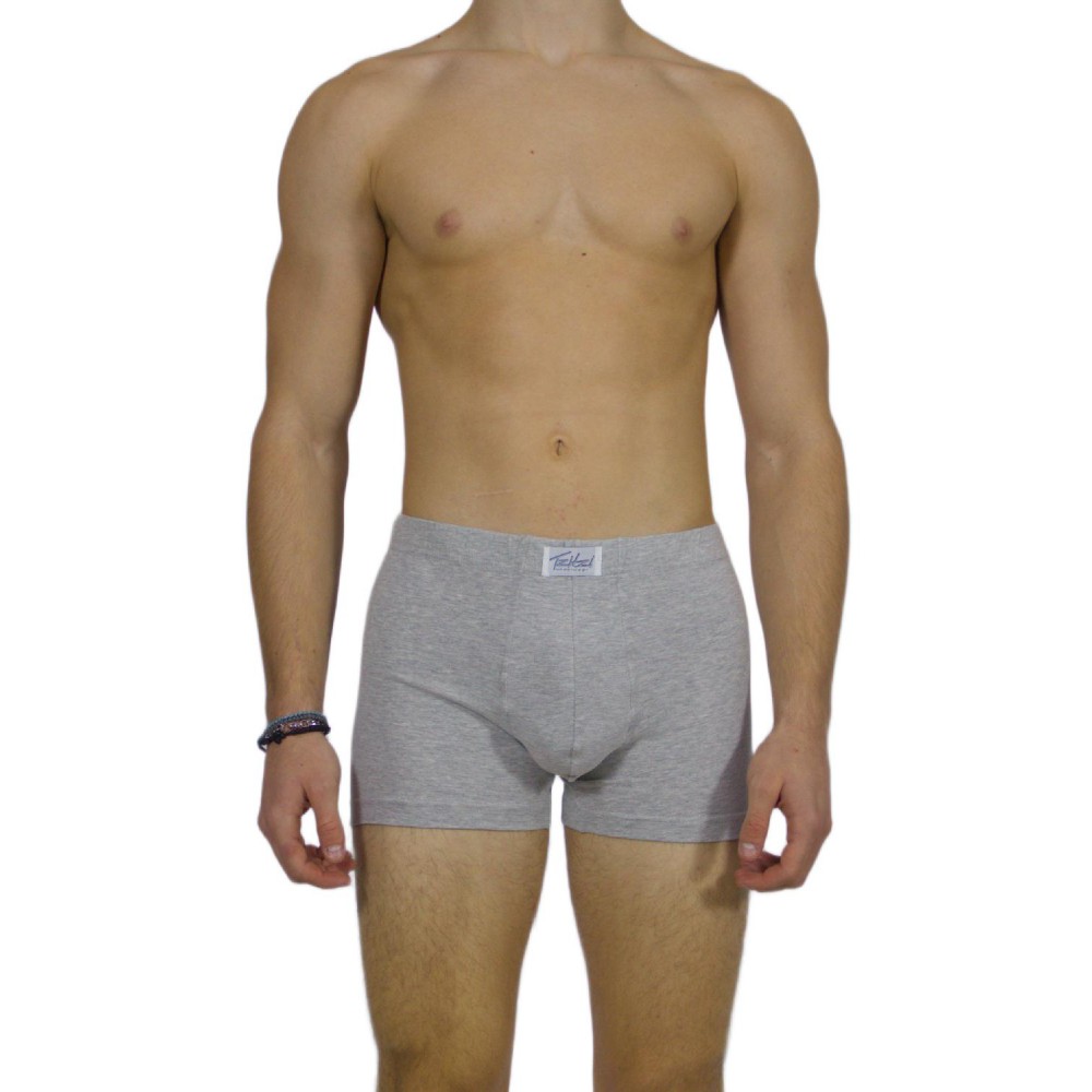 Men's Boxer Briefs Grey Melange with internal Elastic – Handicraft-wholesale- Tzitzi Underwear