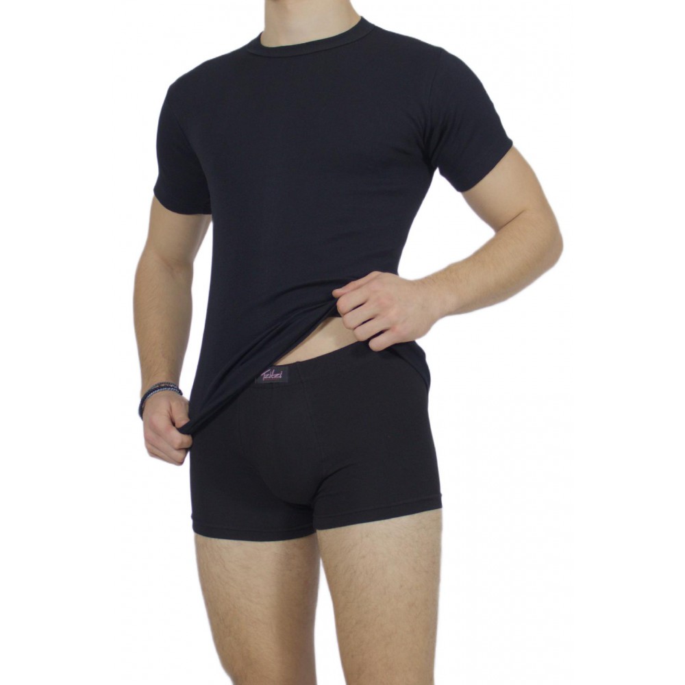 Men's Short Sleeve T-Shirt Black -Craftsmanship-Wholesale