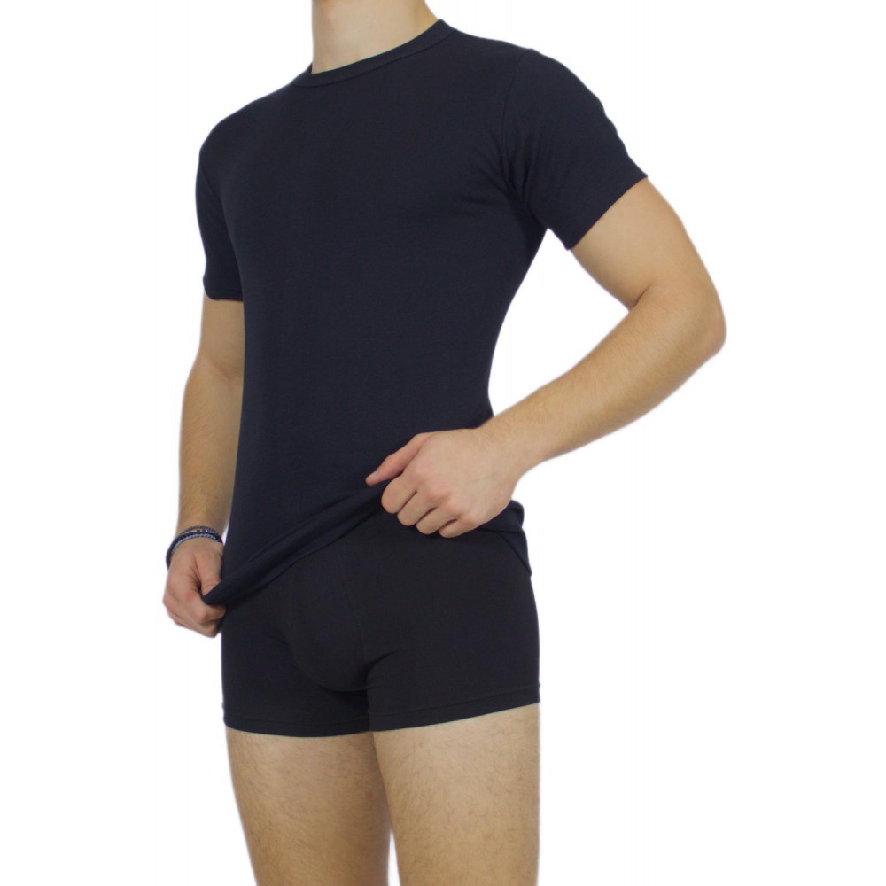 Men's Short Sleeve T-Shirt Black -Craftsmanship-Wholesale