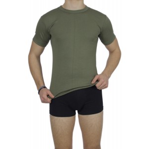 Men's Short Sleeve T-Shirt Khaki -Craftsmanship-Wholesale