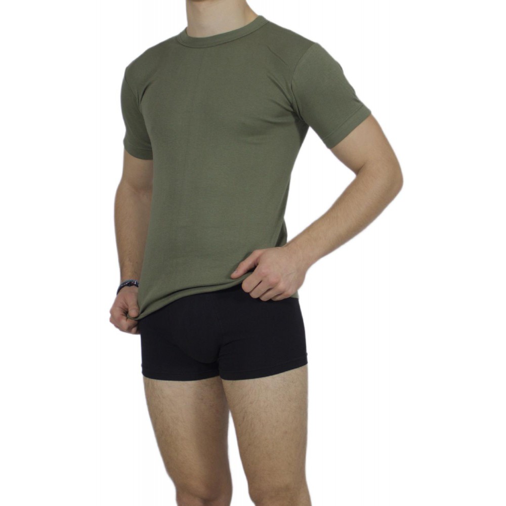 Men's Short Sleeve T-Shirt Khaki -Craftsmanship-Wholesale