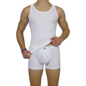 Men's tank top White -Craftsmanship-Wholesale