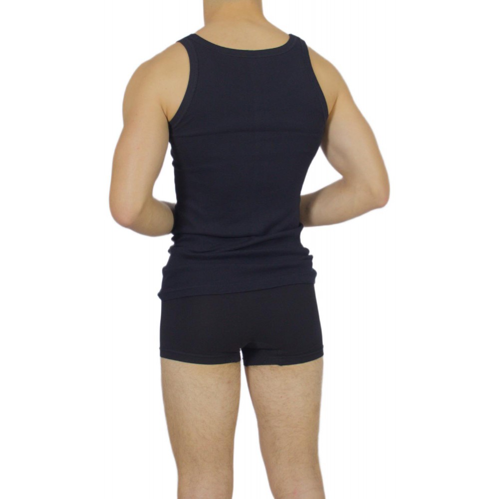 Men's tank top Black  -Craftsmanship-Wholesale