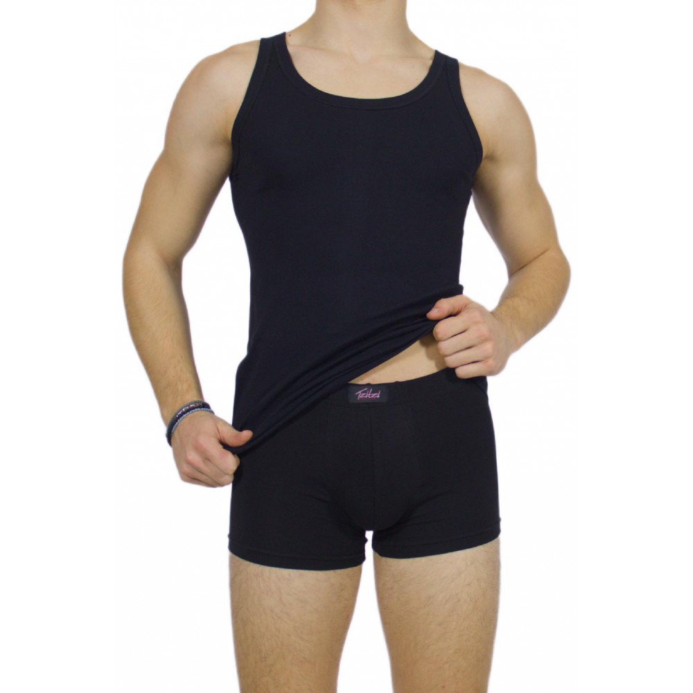 Men's tank top Black  -Craftsmanship-Wholesale