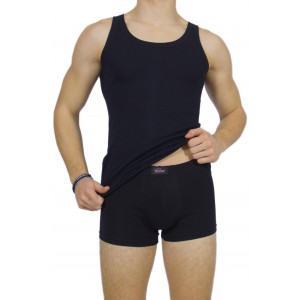 Men's tank top Black  -Craftsmanship-Wholesale