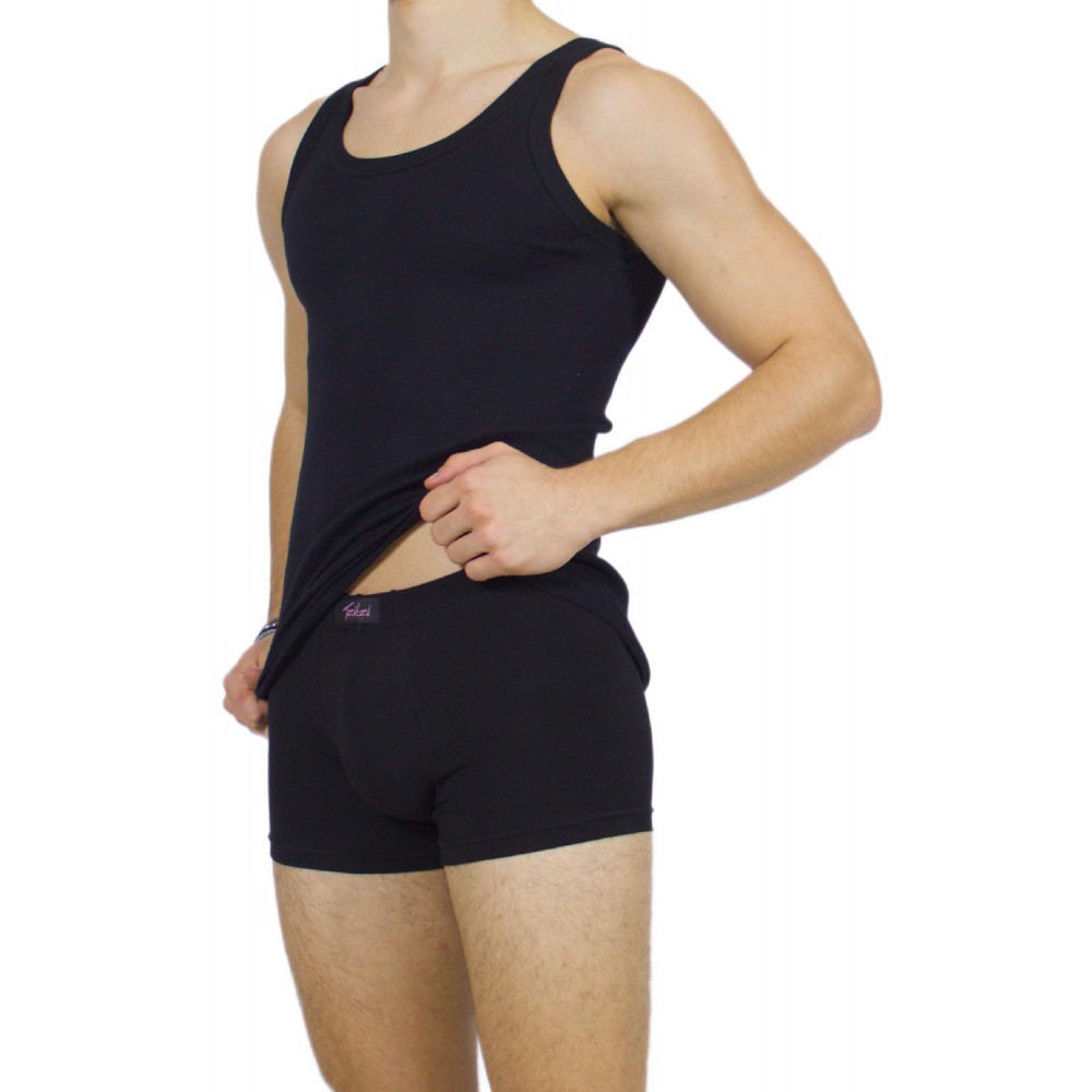 Men's tank top Black  -Craftsmanship-Wholesale