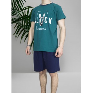 mens-summer-cotton-pajamas-Petrol-black-print-greek-manufacturer-tzitzi-underwear