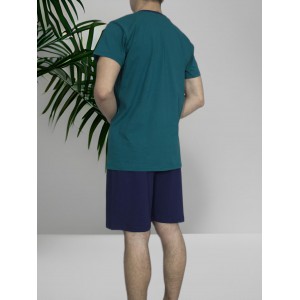 mens-summer-cotton-pajamas-Petrol-black-print-greek-manufacturer-tzitzi-underwear