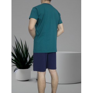 mens-summer-cotton-pajamas-Petrol-L.A-print-greek-manufacturer-tzitzi-underwear