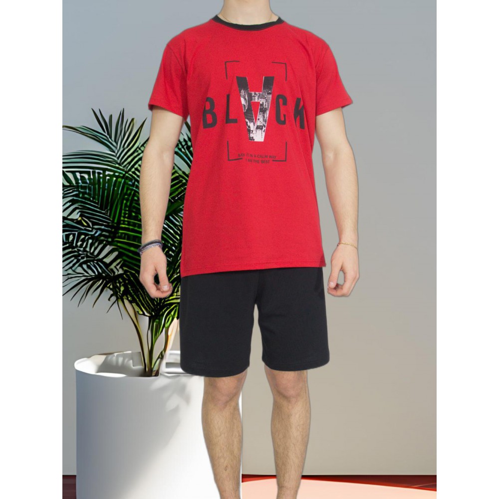 mens-summer-cotton-pajamas-red-black-print-greek-manufacturer-tzitzi-underwear