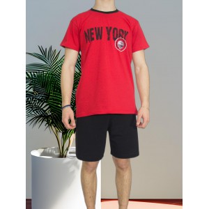 mens-Summer-pajamas-cotton-Red-print-New-York-greek-underwear-factory-wholesale-tzitzi-underwear
