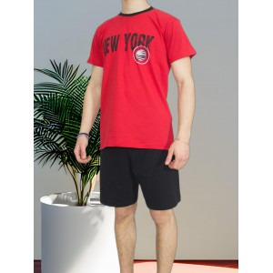 mens-Summer-pajamas-cotton-Red-print-New-York-greek-underwear-factory-wholesale-tzitzi-underwear