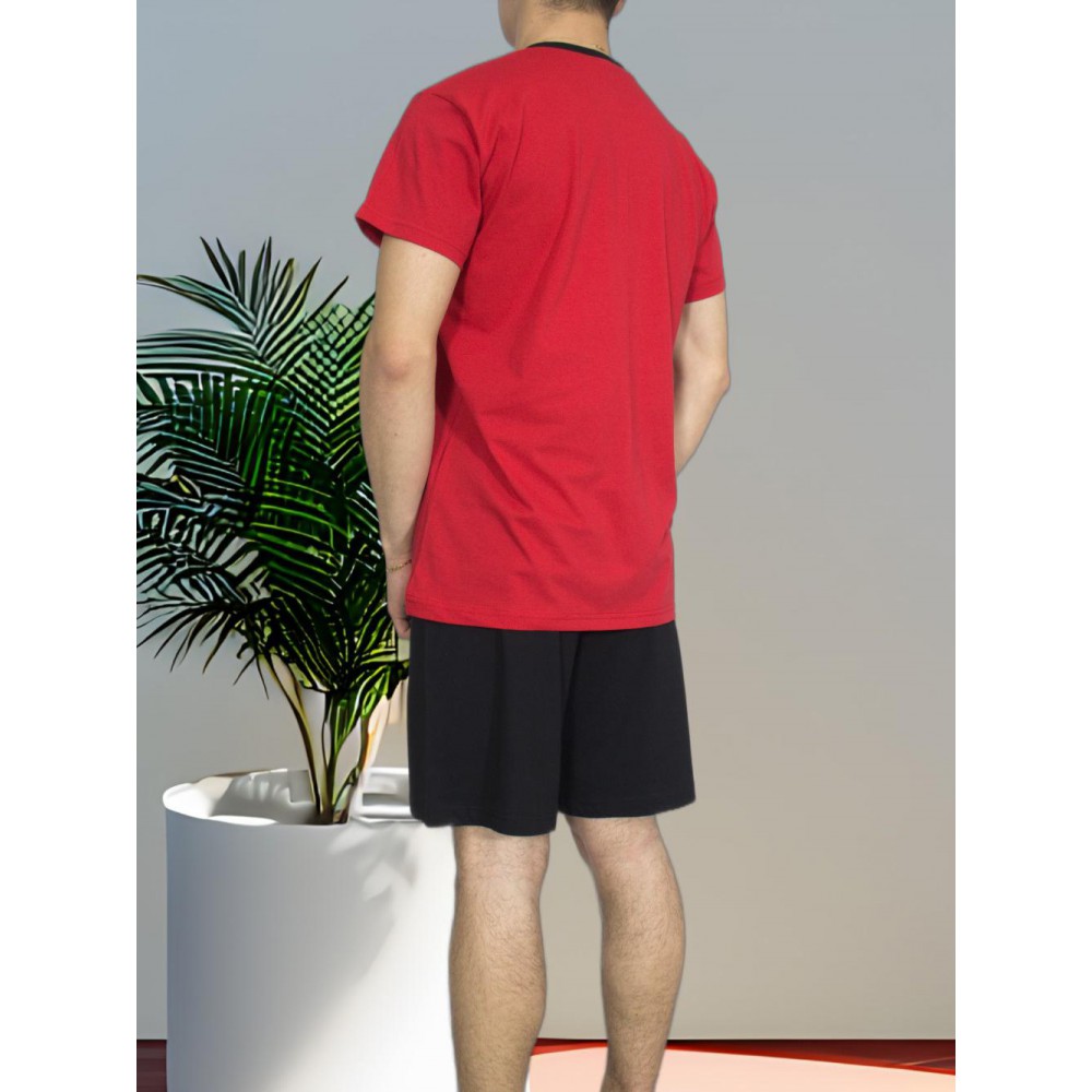 mens-Summer-pajamas-cotton-Red-print-New-York-greek-underwear-factory-wholesale-tzitzi-underwear