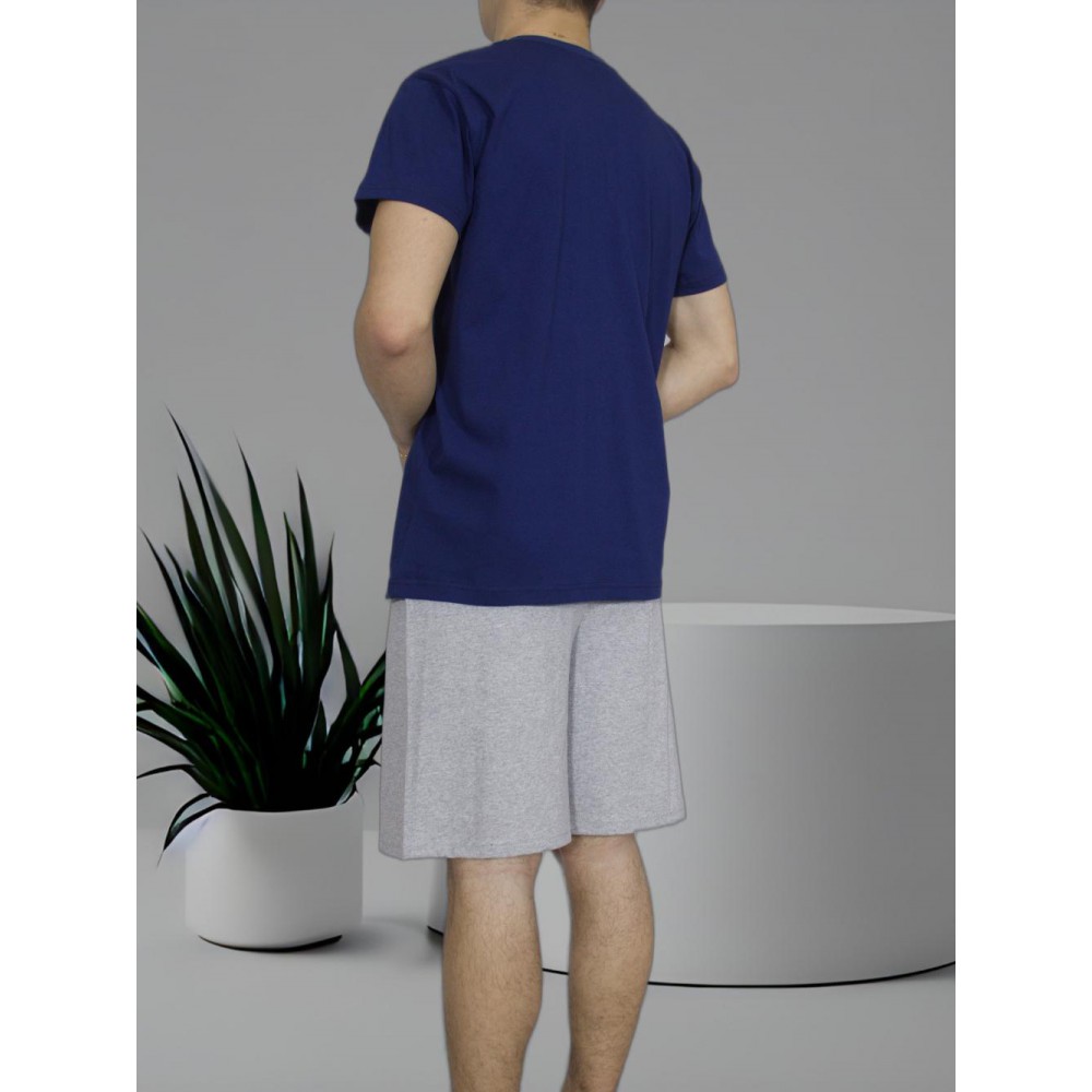 mens-summer-cotton-pajamas-Blue-L.A-print-greek-manufacturer-tzitzi-underwear