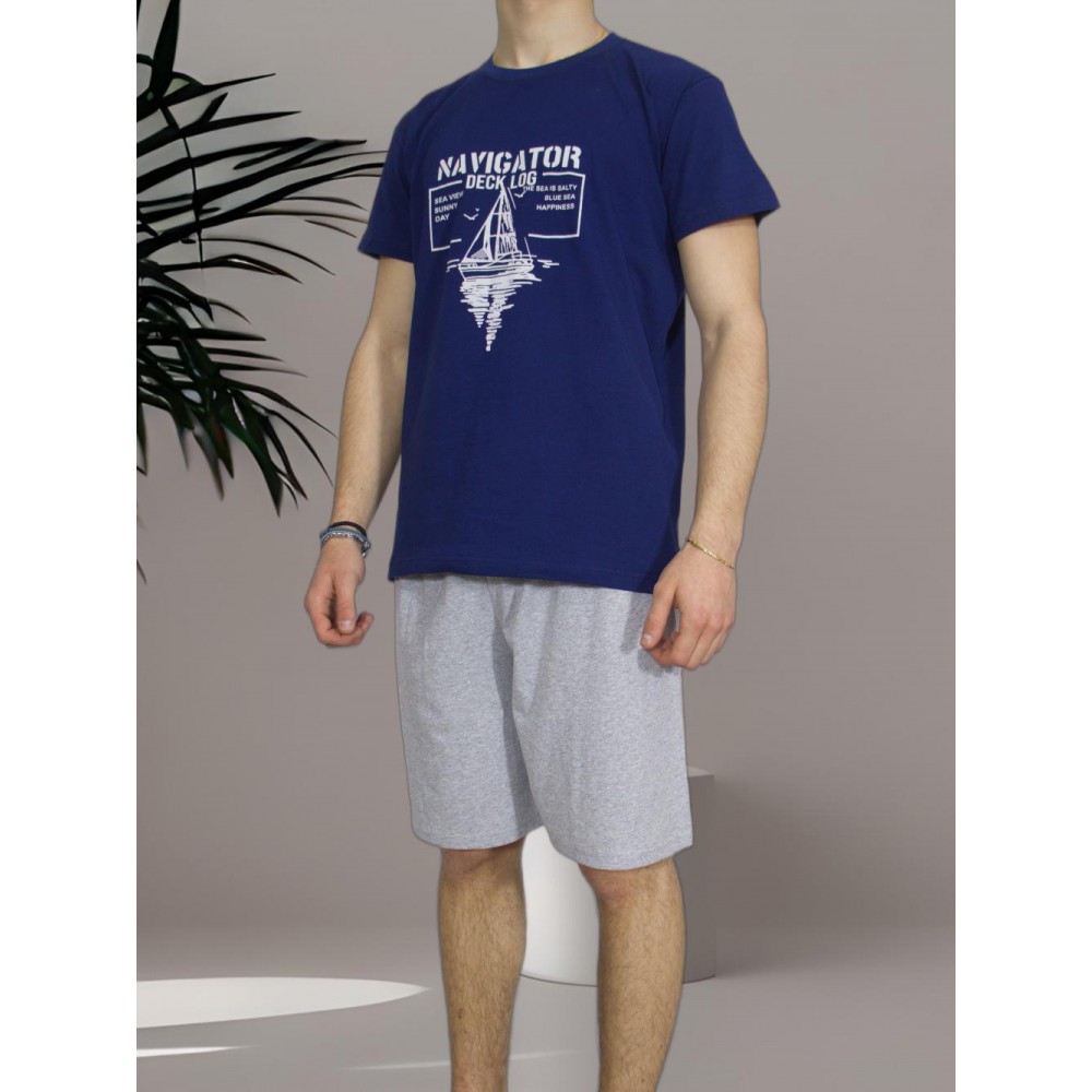 mens-summer-cotton-pajamas-Blue-Navigator-print-greek-manufacturer-tzitzi-underwear