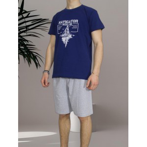 mens-summer-cotton-pajamas-Blue-Navigator-print-greek-manufacturer-tzitzi-underwear