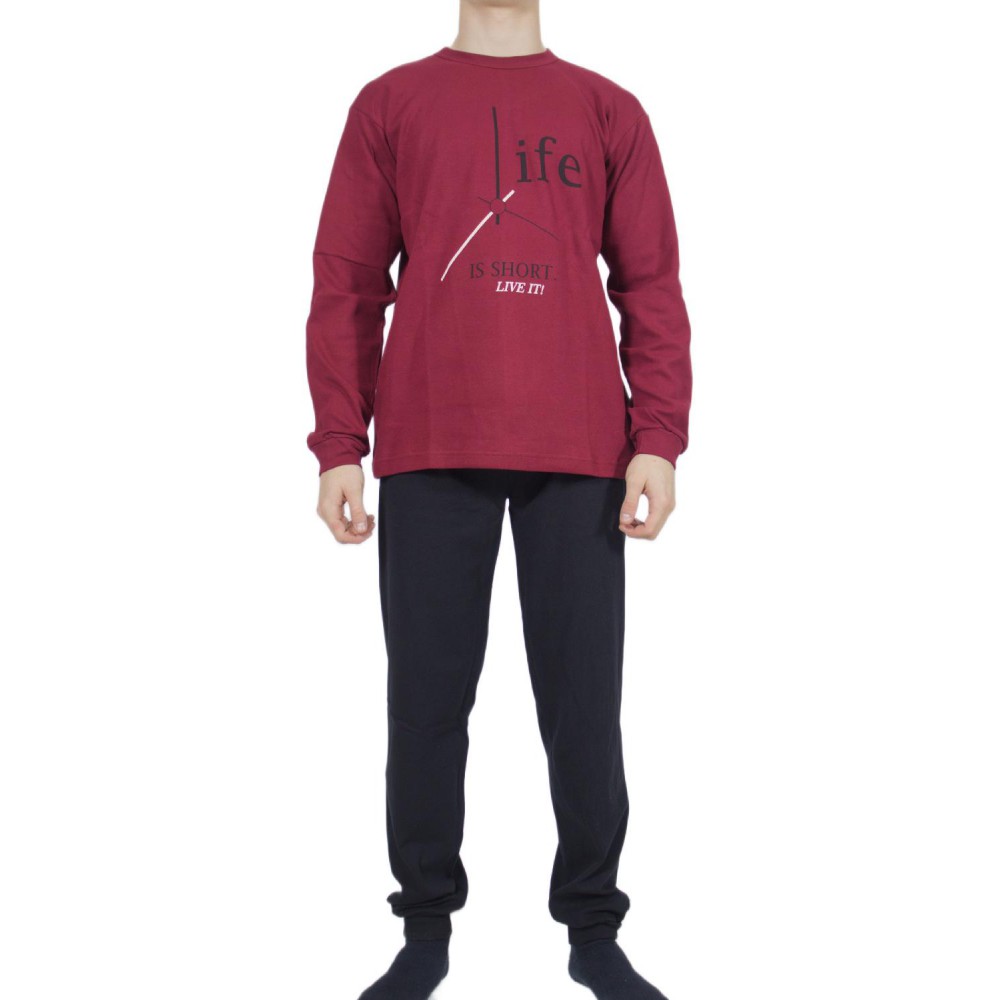 mens-winter-pajamas-cotton-Bordeaux-print-Life-greek-underwear-factory-wholesale-tzitzi-underwear