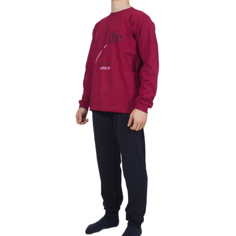 mens-winter-pajamas-cotton-Bordeaux-print-Life-greek-underwear-factory-wholesale-tzitzi-underwear