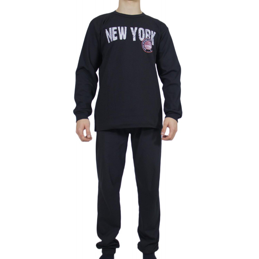 mens-winter-pajamas-cotton-Black-print-New-York-greek-underwear-factory-wholesale-tzitzi-underwear