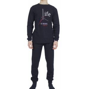 mens-winter-pajamas-cotton-Black-print-Life-greek-underwear-factory-wholesale-tzitzi-underwear