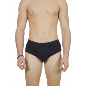 Men's Classic Black Briefs with Internal Elastic - Tzitzi Underwear