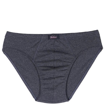 Men's Briefs Charcoal Gray 100% Cotton with Internal Elastic|Tzitzi Underwear