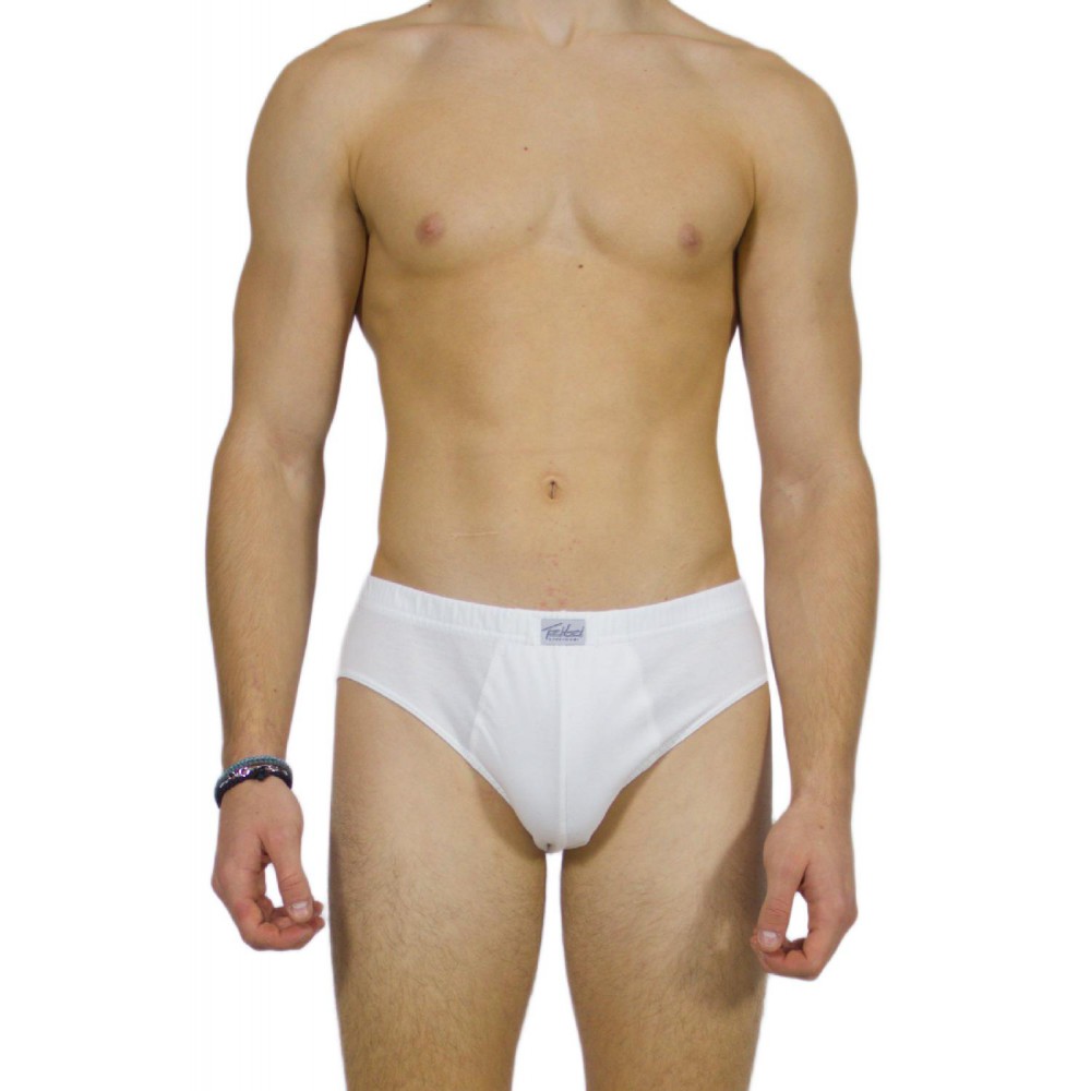 Men's Briefs White with Internal Elastic – Handicraft-wholesale- Tzitzi Underwear