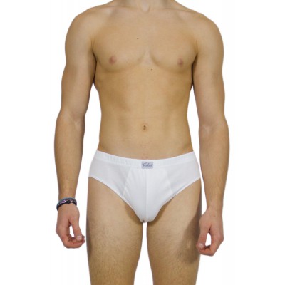 Men's Briefs White 100% Cotton with Internal Elastic | Tzitzi Underwear