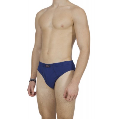 Men's Briefs Νavy Βlue 100% Cotton with Internal Elastic | Tzitzi Underwear