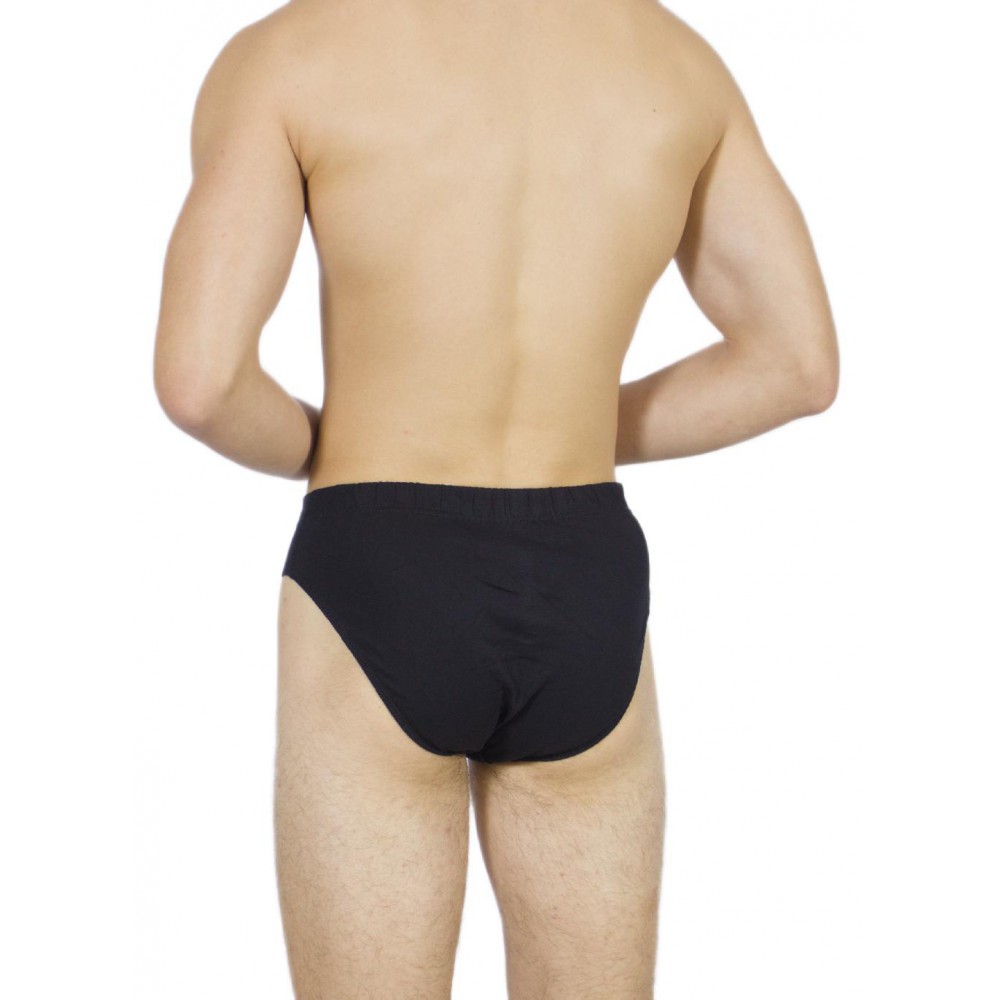 Men's Briefs Black with Internal Elastic – Handicraft-wholesale- Tzitzi Underwear