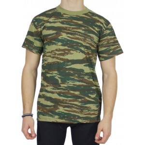 Greek camouflage short-sleeved t-shirt