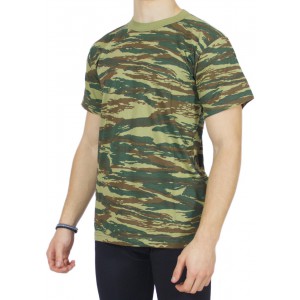 Greek camouflage short-sleeved t-shirt