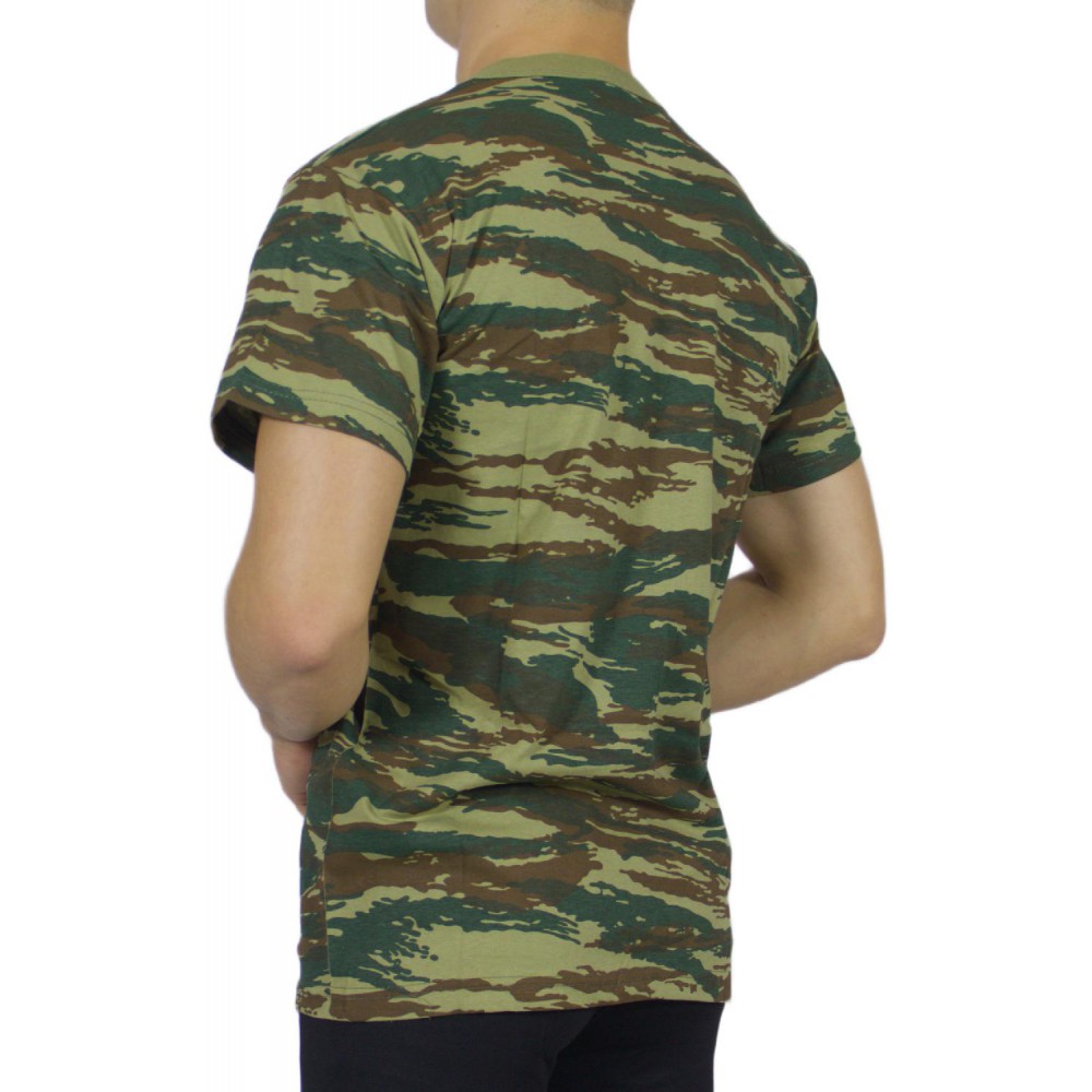 Greek camouflage short-sleeved t-shirt