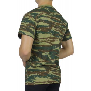 Greek camouflage short-sleeved t-shirt
