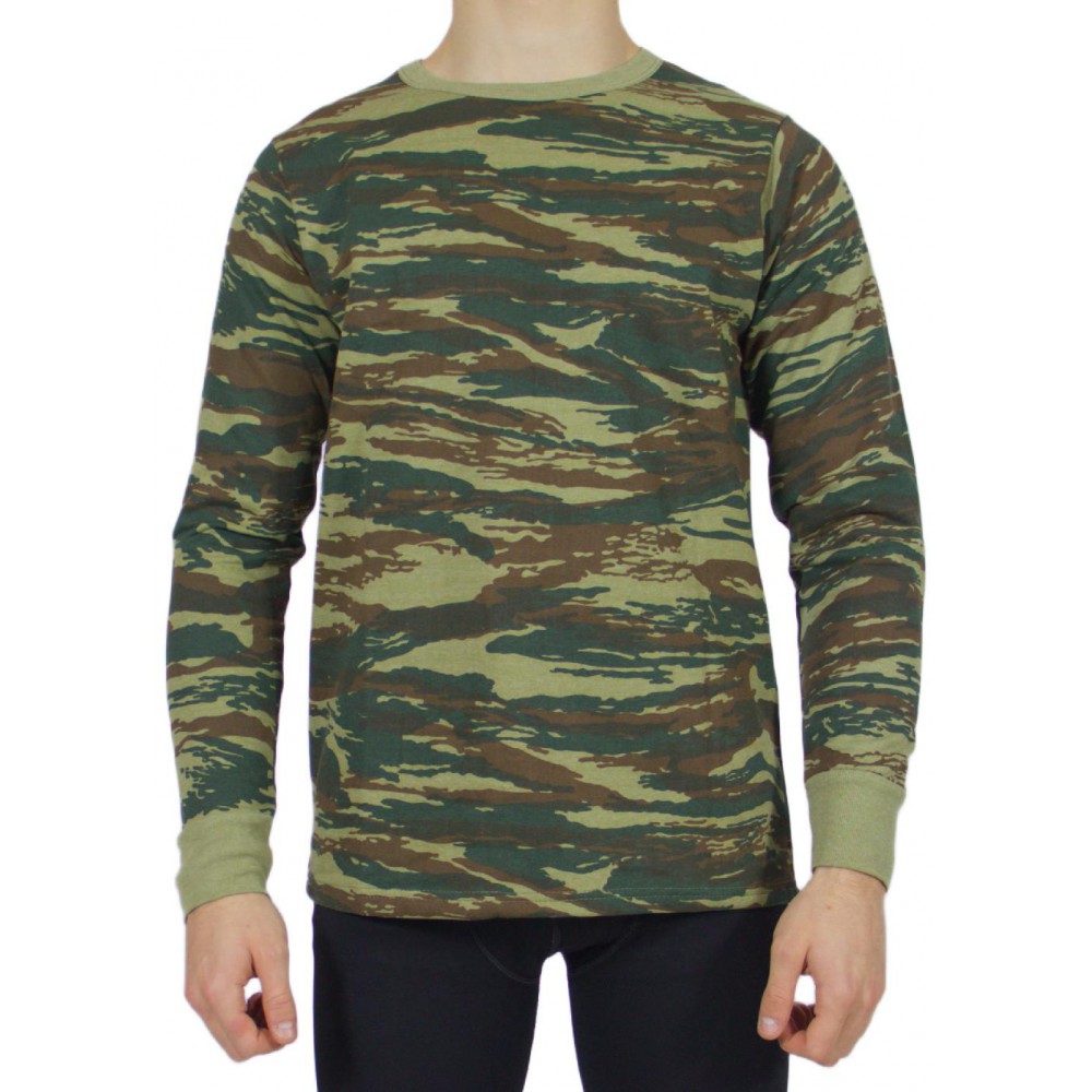 Greek camouflage Long-sleeved t-shirt