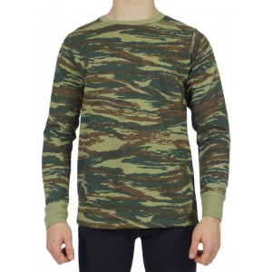 Greek camouflage Long-sleeved t-shirt