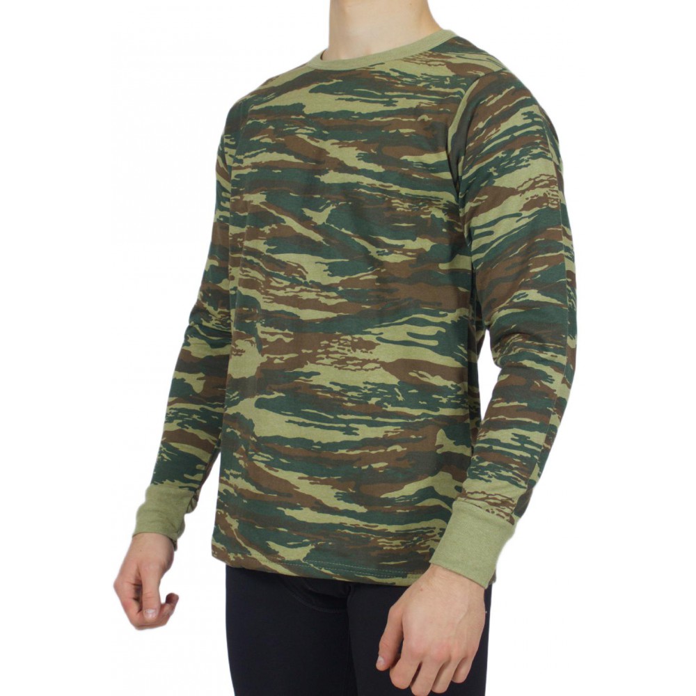Greek camouflage Long-sleeved t-shirt