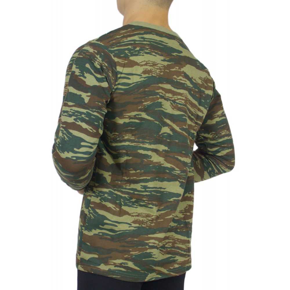 Greek camouflage Long-sleeved t-shirt