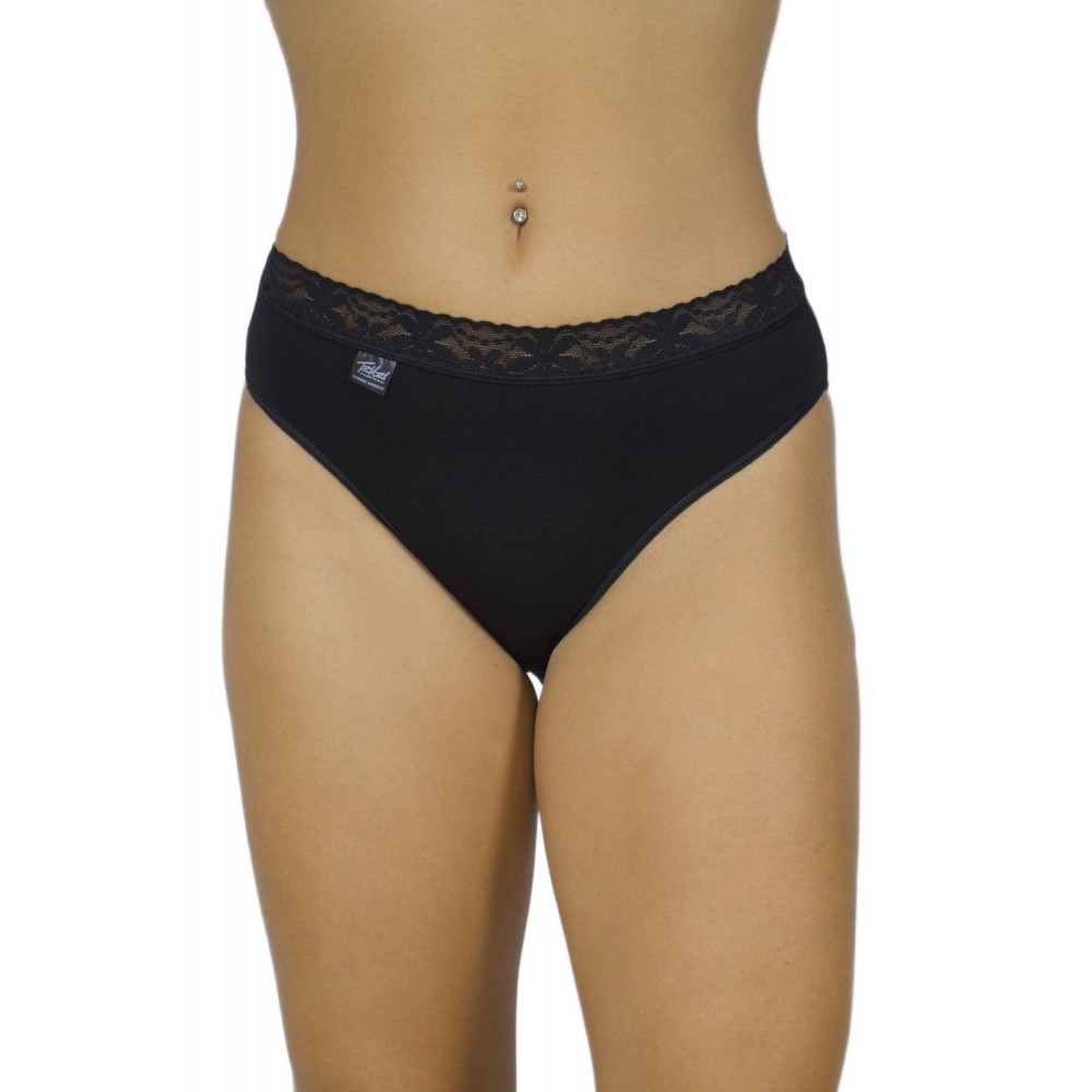womens-bikini-tai-2/4-cotton-Black-lace-waistband-underwear-factory-wholesale-Tzitzi Underwear