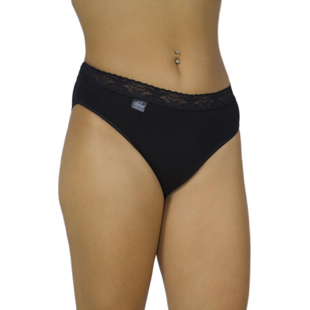 womens-bikini-tai-2/4-cotton-Black-lace-waistband-underwear-factory-wholesale-Tzitzi Underwear