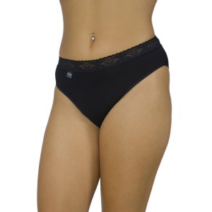 womens-bikini-tai-2/4-cotton-Black-lace-waistband-underwear-factory-wholesale-Tzitzi Underwear