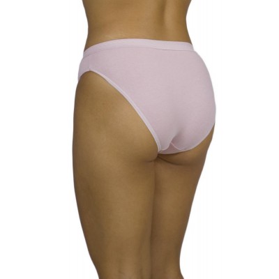 Women's Bikini Tai 2/4 Cotton Briefs Dusty Pink with wide elastic | Tzitzi Underwear