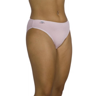Women's Bikini Tai 2/4 Dusty Pink Cotton Briefs with Thin Elastic | Tzitzi Underwear