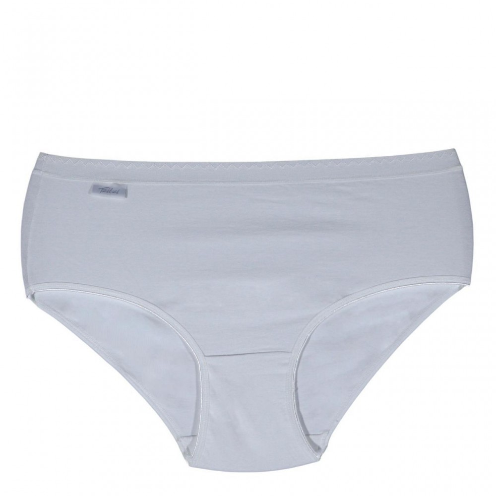 Women's Cotton Midi 3/4 Briefs White Wide Elastic - Lingerie Manufacturer - Wholesale - Tzitzi Underwear
