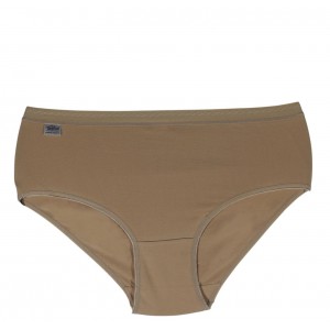 Women's Cotton Midi 3/4 Briefs Beige Wide Elastic - Lingerie Manufacturer - Wholesale - Tzitzi Underwear